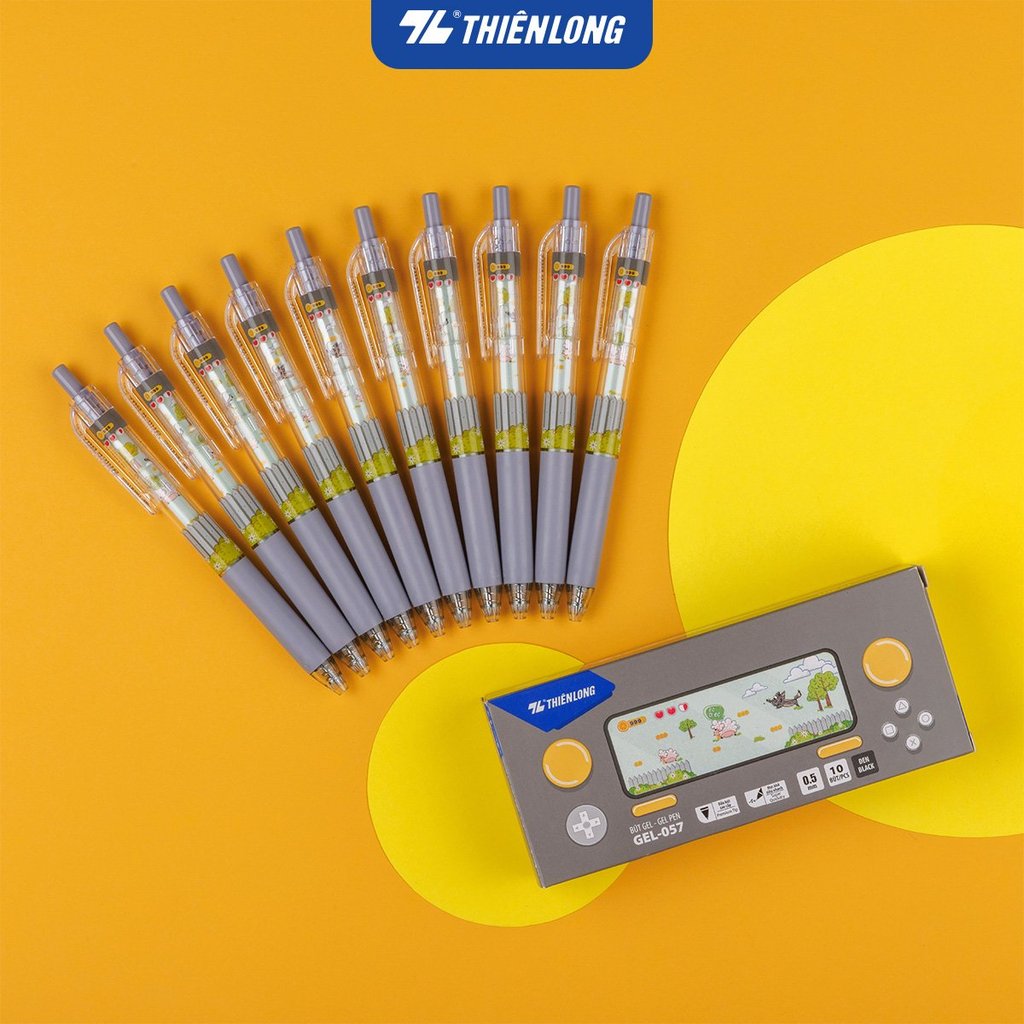 Combo 10 Bút gel Quick Dry Thiên Long GEL-057 - Mực khô siêu nhanh