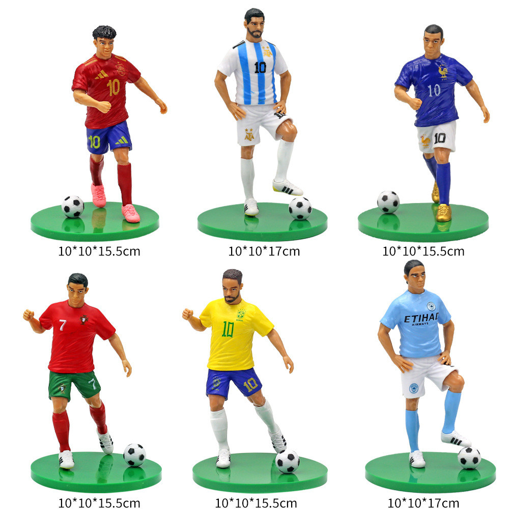 Mô hình cầu thủ bóng đá - Cầu thủ bóng đá nổi tiếng (Ronaldo, Messi, Neymar, Mbappé, Haaland, Yamal.
