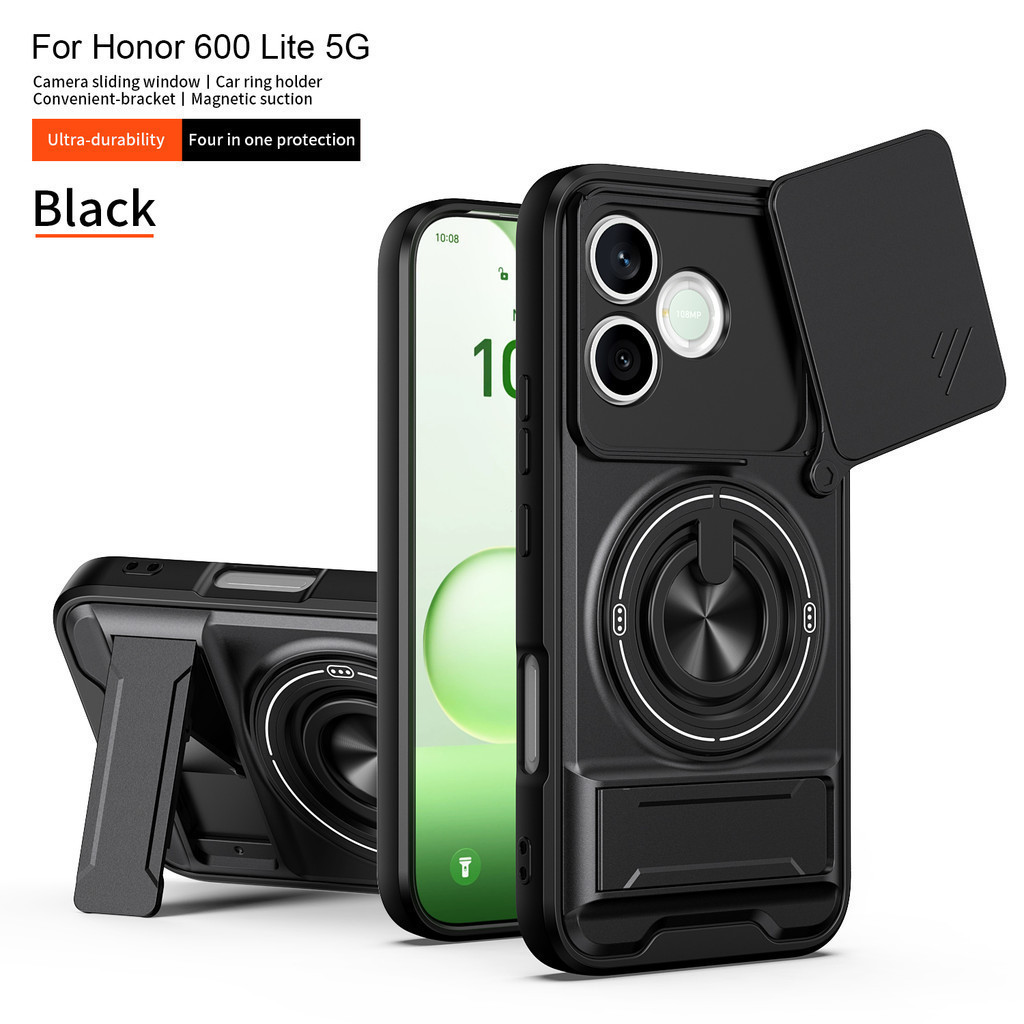 Ốp Lưng Cho Honor 600 400 200 Lite 500 400 Pro Thông Minh 5G Từ Đứng Trượt Bảo Vệ Camera Chống Sốc G