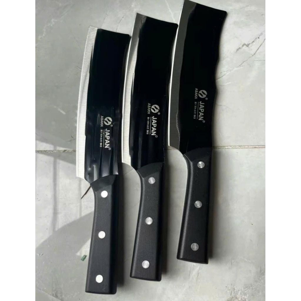 chuyên sỉ -BỘ 3 DAO NHẬT THÉP KHÔNG GỈ-DAO THÁI THỊT JAPAN 217 #