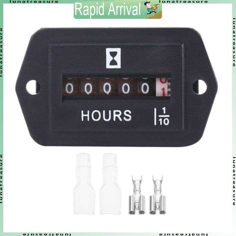 Lun Máy kéo công nghiệp-Engine Đồng hồ đo giờ Bộ đếm giờ hình chữ nhật Bộ đếm giờ