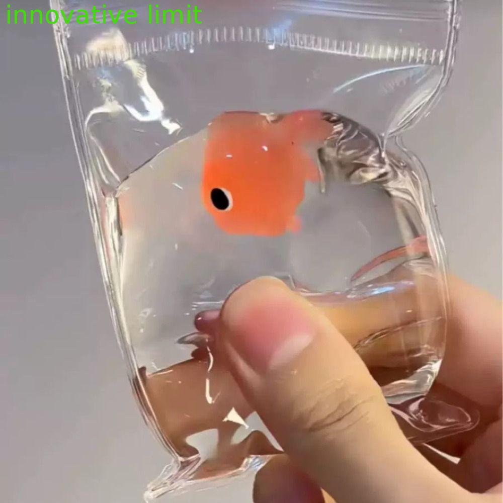 Đồ chơi bóp cá vàng DYRUIZA, Mô phỏng Osmanthus Goldfish Osmanthus Cake Đồ chơi phục hồi chậm, Động 