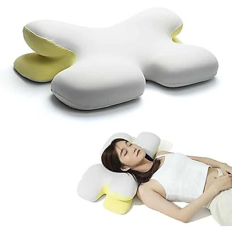 MocaDng Memory Foam Cervical Pillow for Neck Pain Relief Ergonomic Pillow High Loft Heavy Density Me