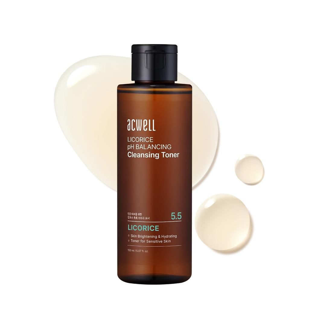 ACWELL Licorice Balancing Toner5.07Ounce-5.5pH cân bằng, dưỡng ẩm, kiểm soát dầu, làm se, làm sạch n