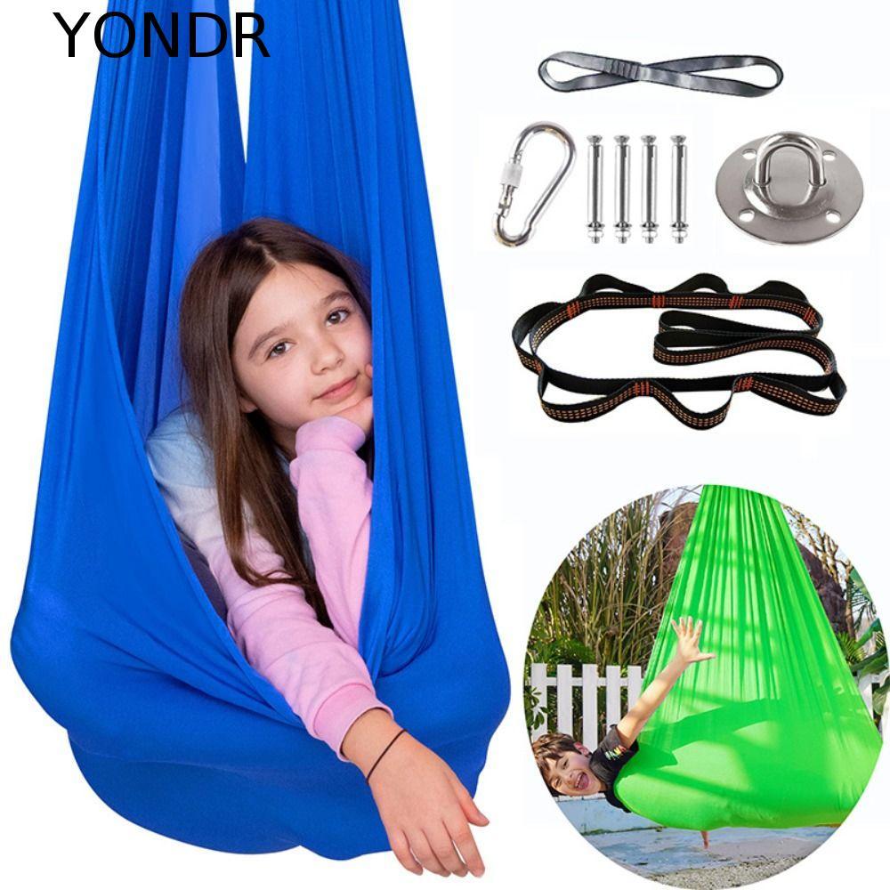 YONDR Trẻ Em Võng Trên Không, Dụng Cụ Tập Yoga Có Thể Điều Chỉnh Đàn Hồi, ADHD THÊM Đồ Dùng Pilate N