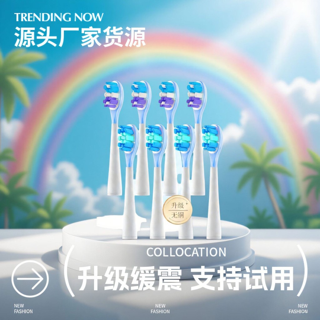 Thích hợp cho đầu bàn chải đánh răng điện usmile p10pro Đầu thay thế đa năng y10 / y1s / p1 / u3s / 