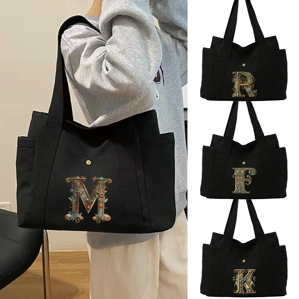 HOT Black zipper bag zipper bag thick zipper canvas bag boyfriend birthday gift support lunch box cl