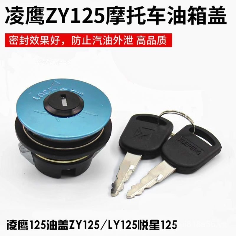 Thích hợp cho Lingying Yuexing Xe Máy Bình Nhiên Liệu Nắp Khóa Nắp Bình Nhiên Liệu Xe Tay Ga ZY / LY