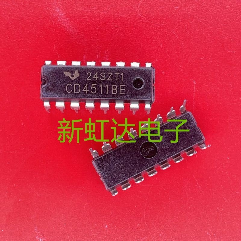 Thương Hiệu Mới CD4511BE CD4511 In-Line DIP-16 Khóa Bộ Giải Mã Bộ Nhớ IC Chip