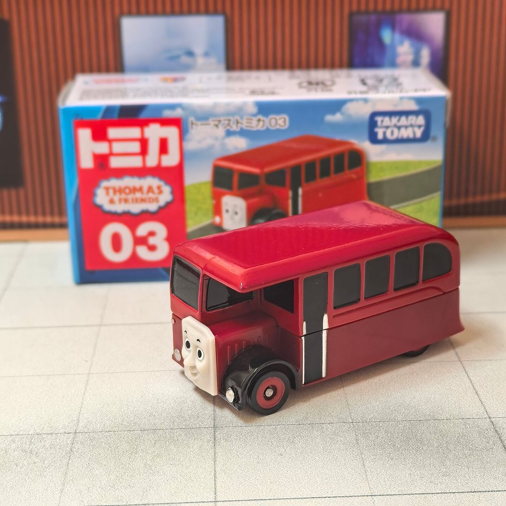 TOMY Tomica No. 03 Bertie THOMAS Mô hình xe hợp kim đầu máy nhỏ Đồ chơi THOMAS