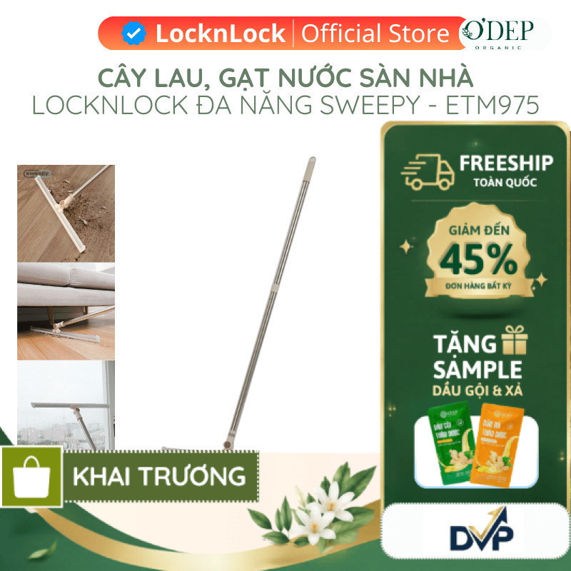 Cây lau sàn phẳng , gạt nước sàn nhà , chổi gạt kính đa năng Sweepy - ETM975 - SHOP DVP