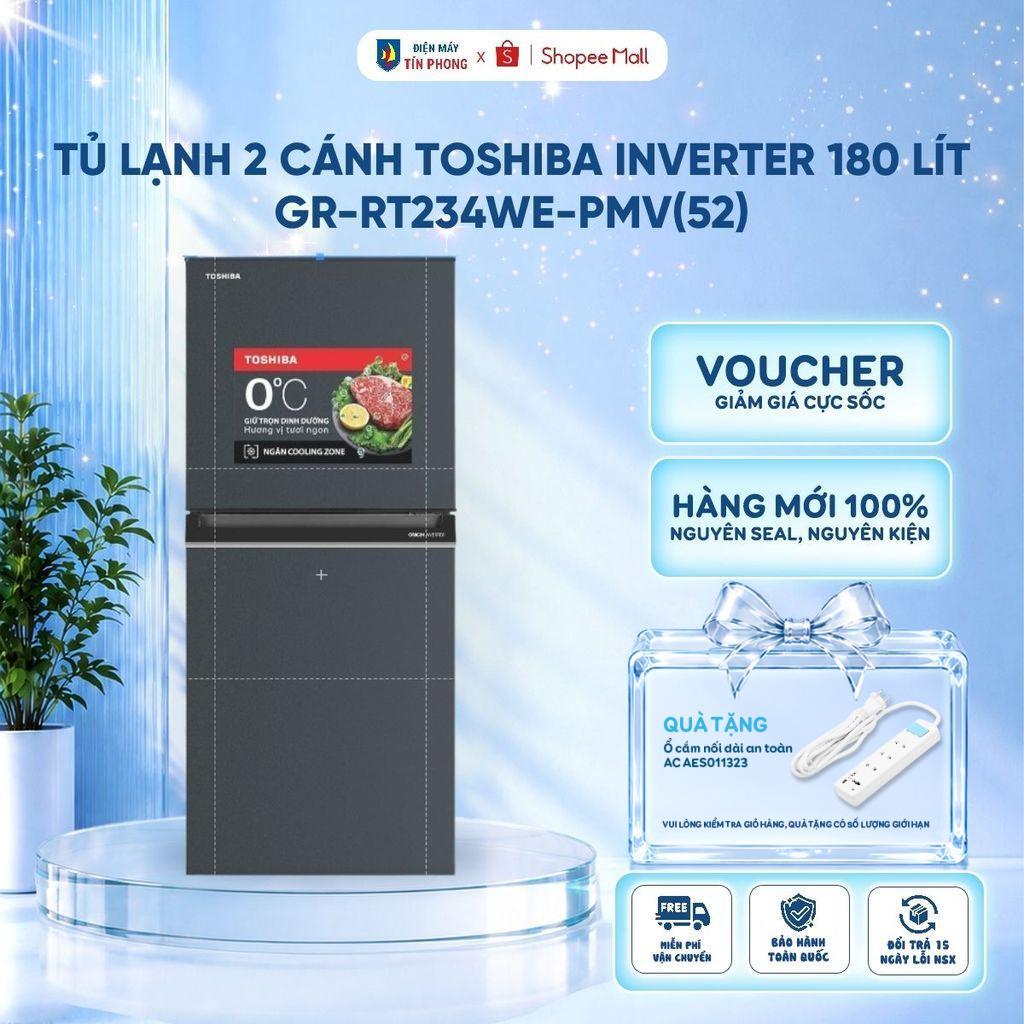 Tủ lạnh Toshiba Inverter 180 lít GR-B22VU(UKG) | Tiết kiệm điện năng - Bảo Hành 24 Tháng