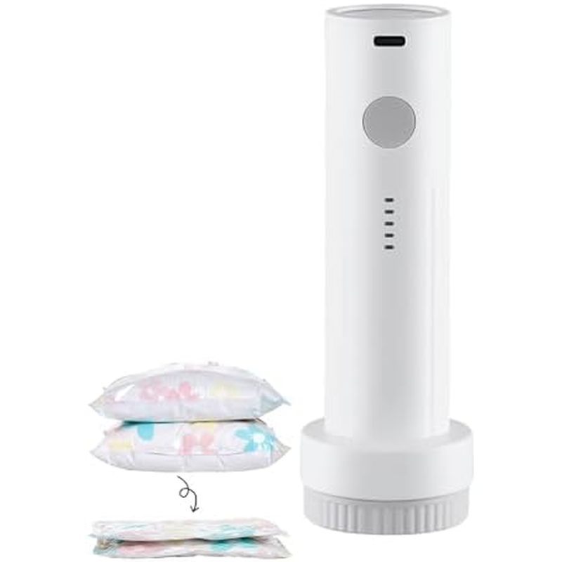 Cordless Sealing Machine - 6000Pa Travel Vacuum, Electric Pump with 25W Power, Rechargeable Tool wit