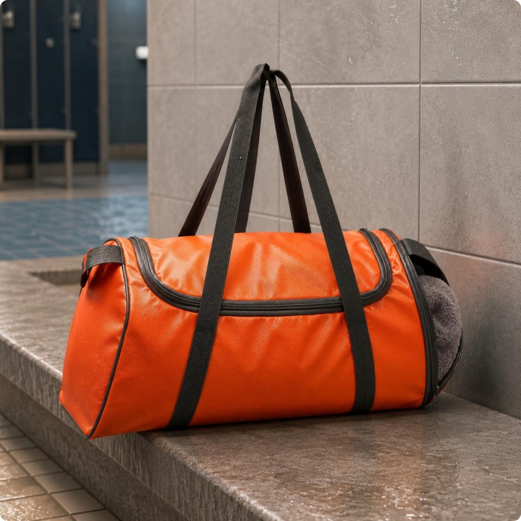 Túi Duffel Khô Ướt Hai Tay Cầm Ngăn Giày Duffel Ngăn Giày Túi Thể Thao Đầu Tròn Hình Chữ Nhật