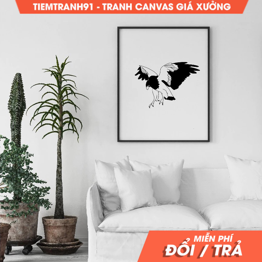 Tranh treo tường, Eagle, Flying Eagle Wall Art, Drawing Eagle Art, Wall Decor, Animal Art, Black Whi
