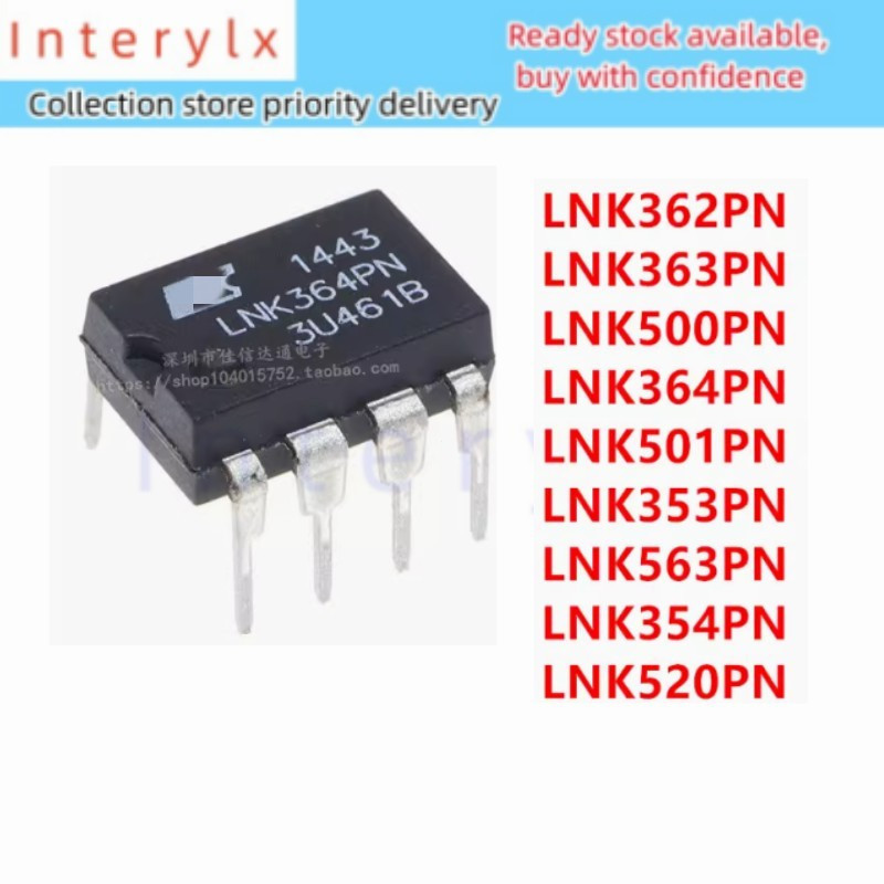 5 CÁI LNK304PN LNK305PN LNK306PN LNK362PN LNK363P LNK364P LNK500P LNK564PN TNY176PN TNY180PN LNK364P