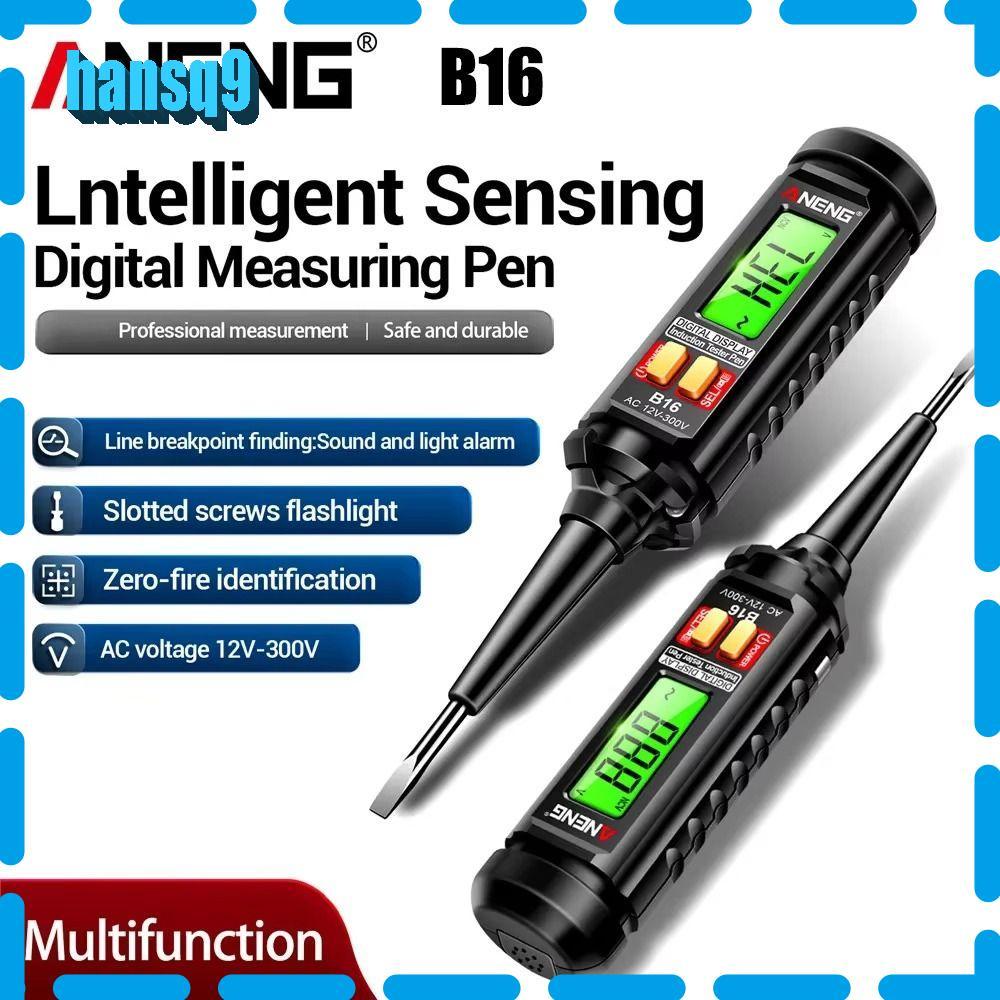 Máy dò điện áp HANSQ, Máy dò điện áp hiển thị kỹ thuật số báo động Buzzer, Máy kiểm tra tuốc nơ vít 