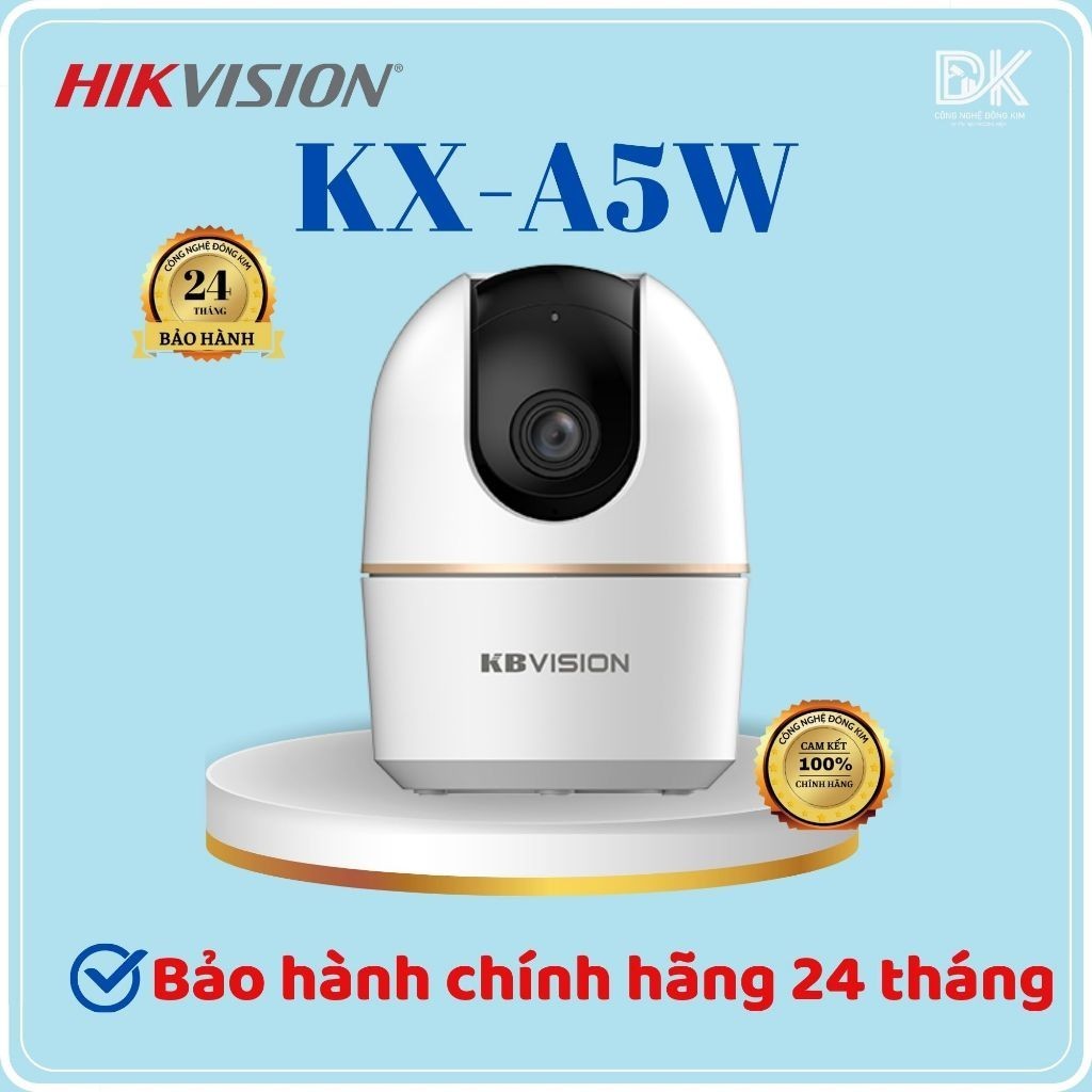 Camera IP Wifi KBVISION KX-A5W 5MP 3K | KX-A3W 3MP 2K - Xoay 360 Độ - Trong Nhà, hàng chính hãng. - 