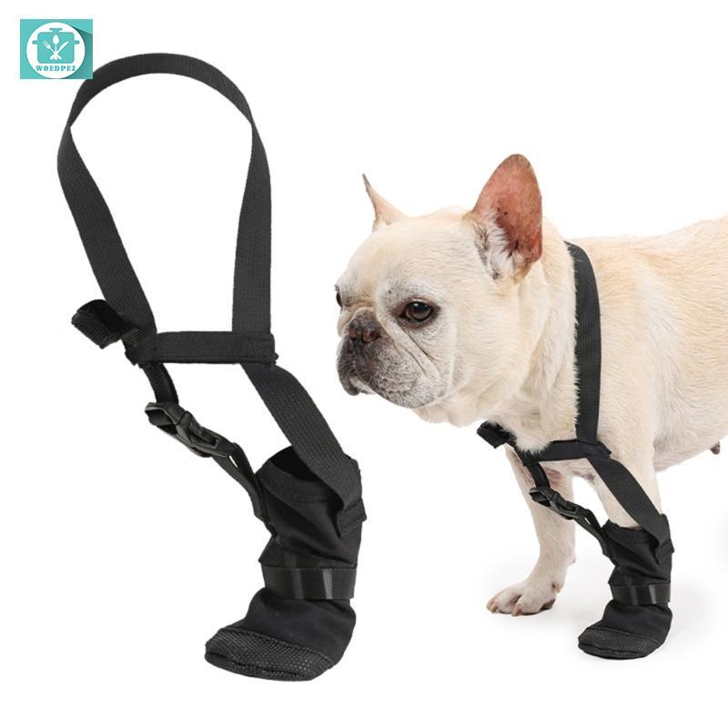 Woedpez Dog Front Paws Bảo vệ Boot Paws Giày chữa bệnh Vết thương ngoài trời Paws Chăm sóc giày