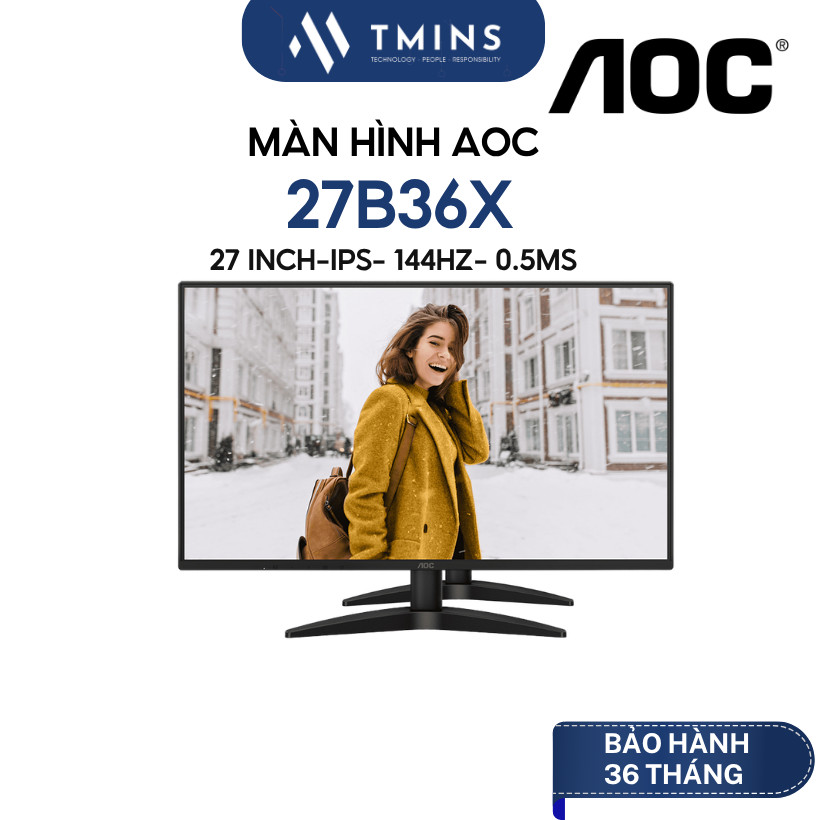 Màn hình AOC 27B36X 27inch IPS 144Hz FullHD - Hàng chính hãng