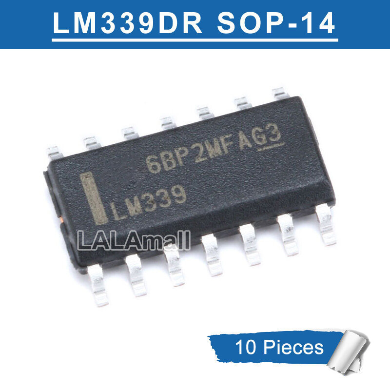 10 Chiếc LM339 SOP14 LM339DR SOIC-14 LM339DR2G SOP-14 SMD Công Suất Thấp Thấp Điện Áp Quad So sánh T