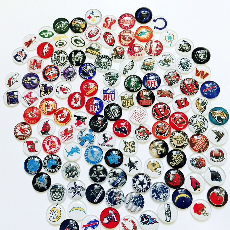 Mới xuyên biên giới thể thao NFL logo đội bóng đá trâm cài quạt huy hiệu pin
