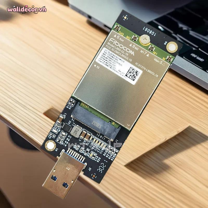 Wa 1 Bộ DW5821E M2-NGFF DW5811e DW5816E EM7455 L860-GL USB3.0 Thẻ Mở Rộng Cho 3G / 4G / 5G LTE Modul