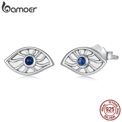 Bông tai bạc Bamoer 925 Bông tai trang sức mắt ác Quà tặng cho nữ