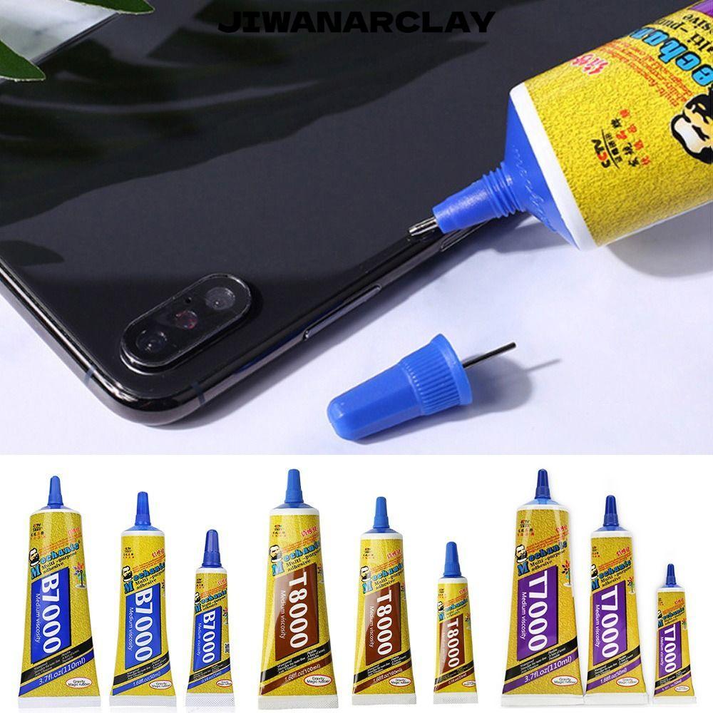 Keo dán đa năng JIWANARCLAY, Keo dán viền sửa chữa 15 / 50 / 110ml màu đen trong suốt, Thiết thực T8