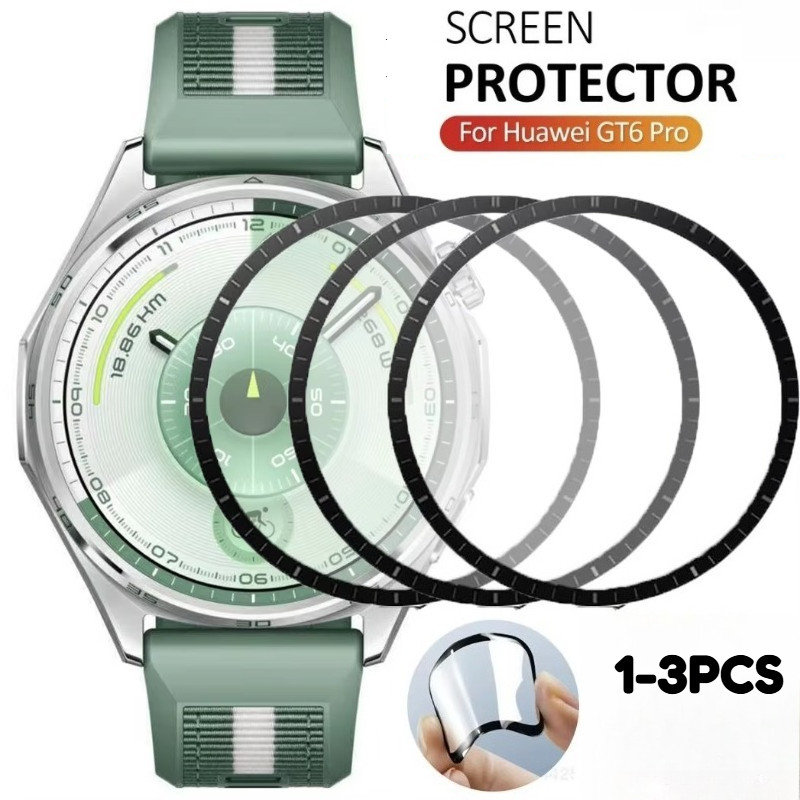 1-3 Chiếc Bảo Vệ Màn Hình Cho Huawei Watch GT6 Pro 46mm 41mm HD Trong Suốt Kính Cường Lực Cho Huawei