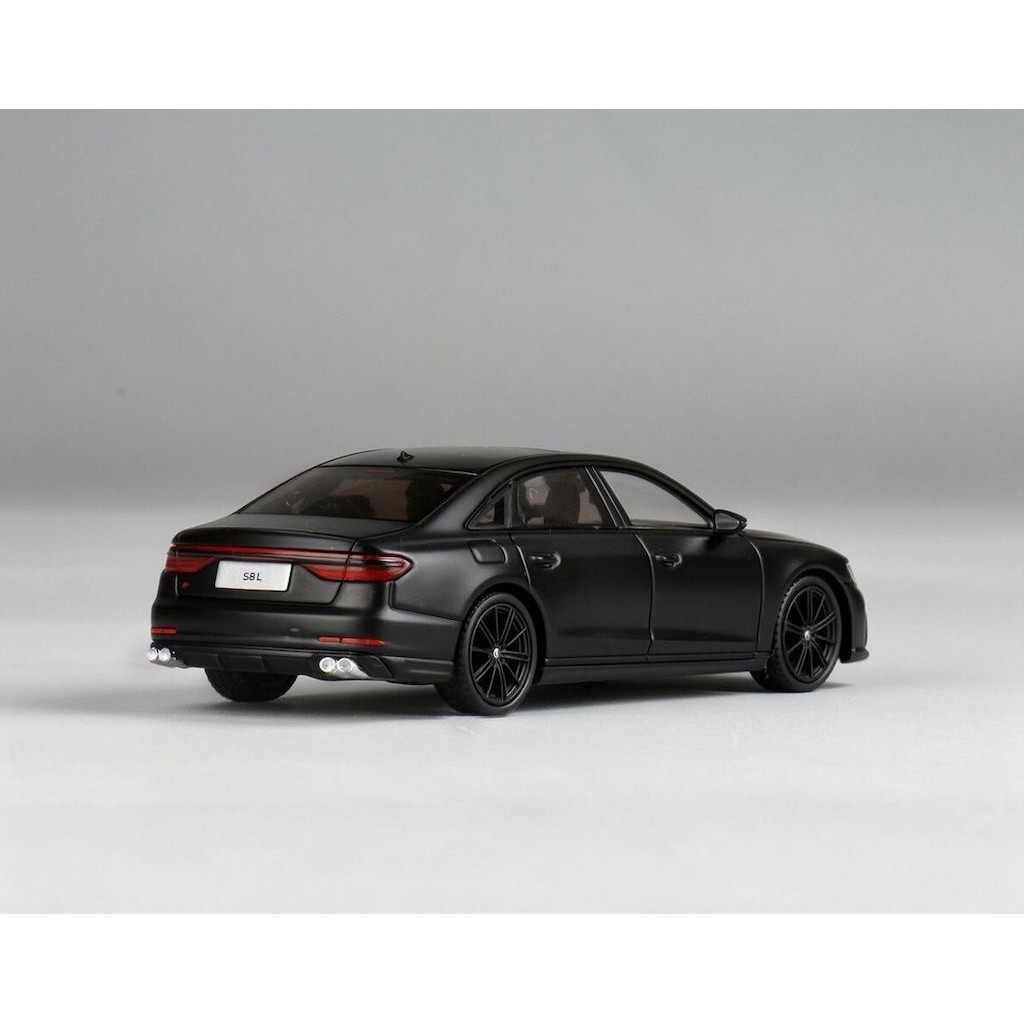 Mybeautyhouse JKM 1: 64 Mờ Đen S8 L D5 Sang Trọng Sedan Thể Thao Mô Hình Diecast Kim Loại Hiển Thị X