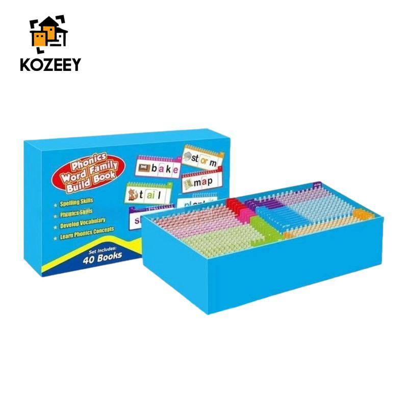 KOZEEY Word Families Phonics Flashcards để xây dựng từ vựng Tuổi 4-8 Home