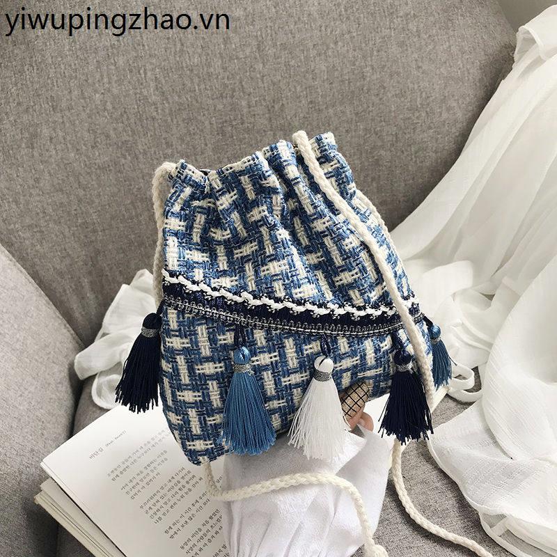 Túi tua rua dệt một vai chính hãng của Trung Quốc Elements