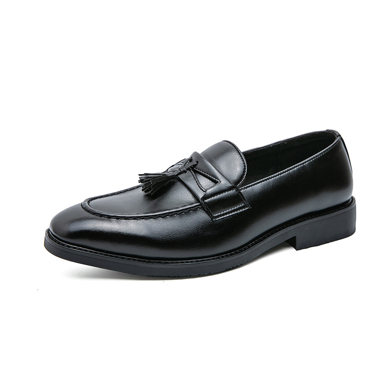 Giày Da Nam Loafer Tua Rua Loafer Nam Giày Công Sở Giày Horsebit Sáng Bóng Phong Cách Ý