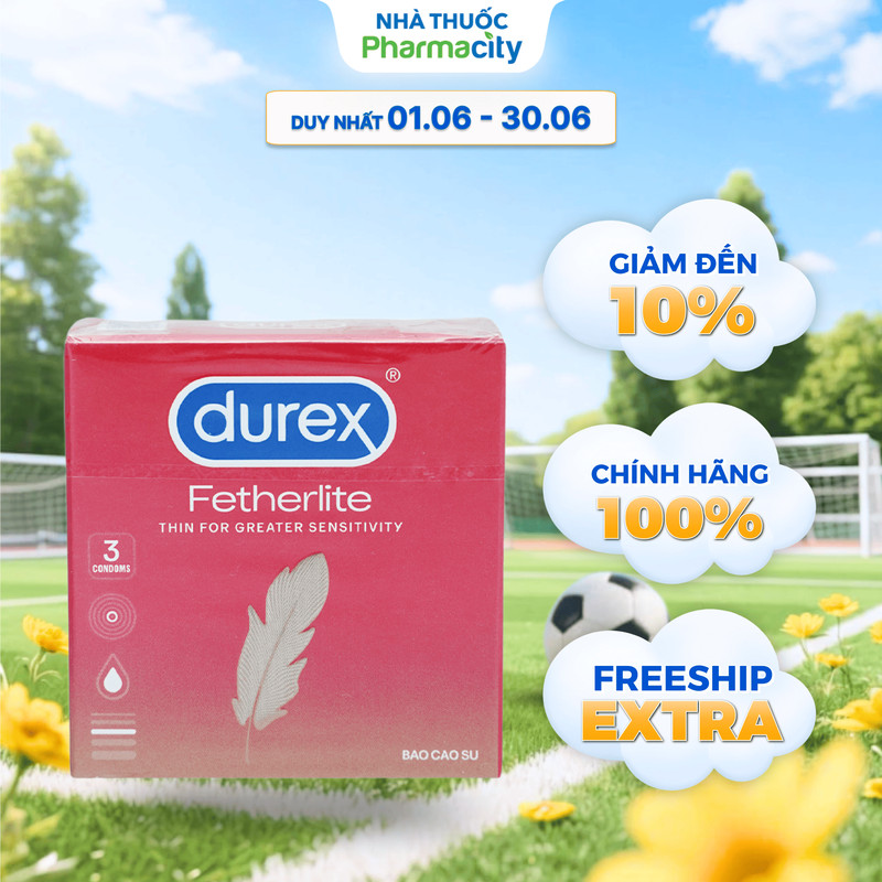 Bao Cao Su Durex Fetherlite (Hộp 3 Cái)