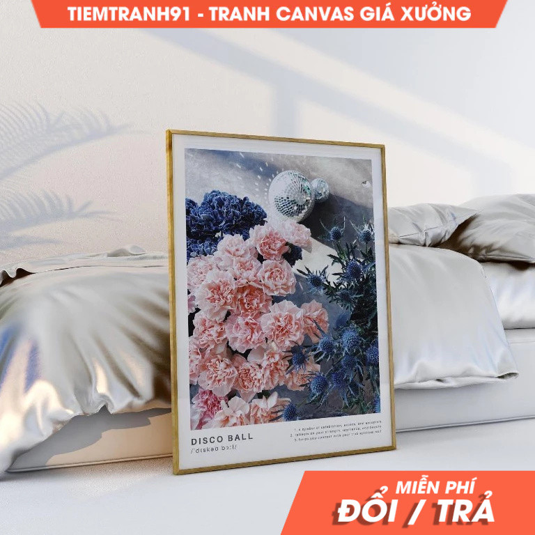 Tranh treo tường, Preppy Disco Ball Print Disco Ball Spiritual Meaning Poster Vintage Dorm Decor Mir