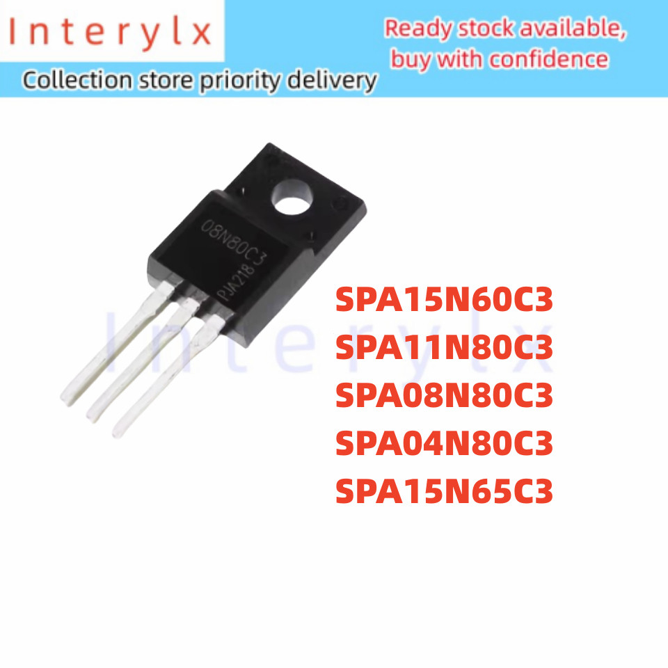 5 Chiếc SPA15N60C3 15N60C3 SPA11N80C3 11N80C3 SPA08N80C3 08N80C3 SPA04N80C3 04N80C3 SPA15N65C3 15N65