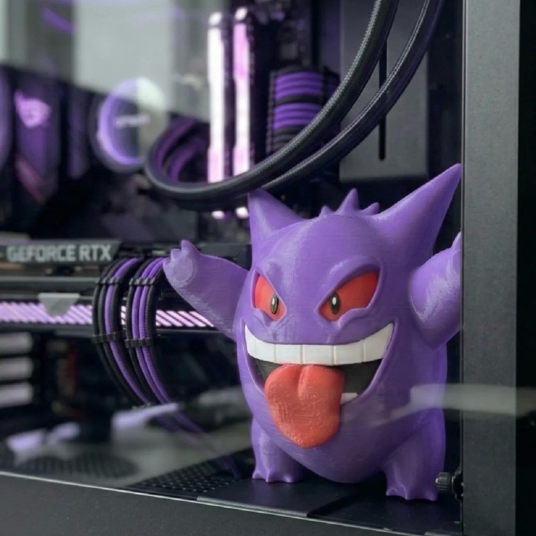 Mô Hình Gengar Bám Kính Trang Trí PC & Góc Setup - Gengar Window Clinger Display Figure