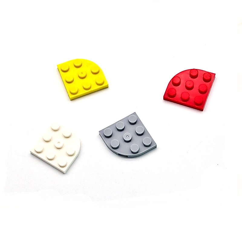 10 Chiếc MOC 30357 Tấm Góc Tròn 3 X 3 Cho Khối Xây Dựng Phần DIY Giáo Dục Công Nghệ Phần Đồ Chơi Gạc
