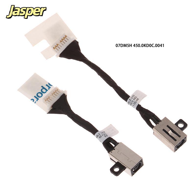 [Auz] cho Dell vĩ độ 3410 3510 E3510 e3410 máy tính xách tay sạc Flex Cáp 07dm5h 0n8r4t DC Power Jac