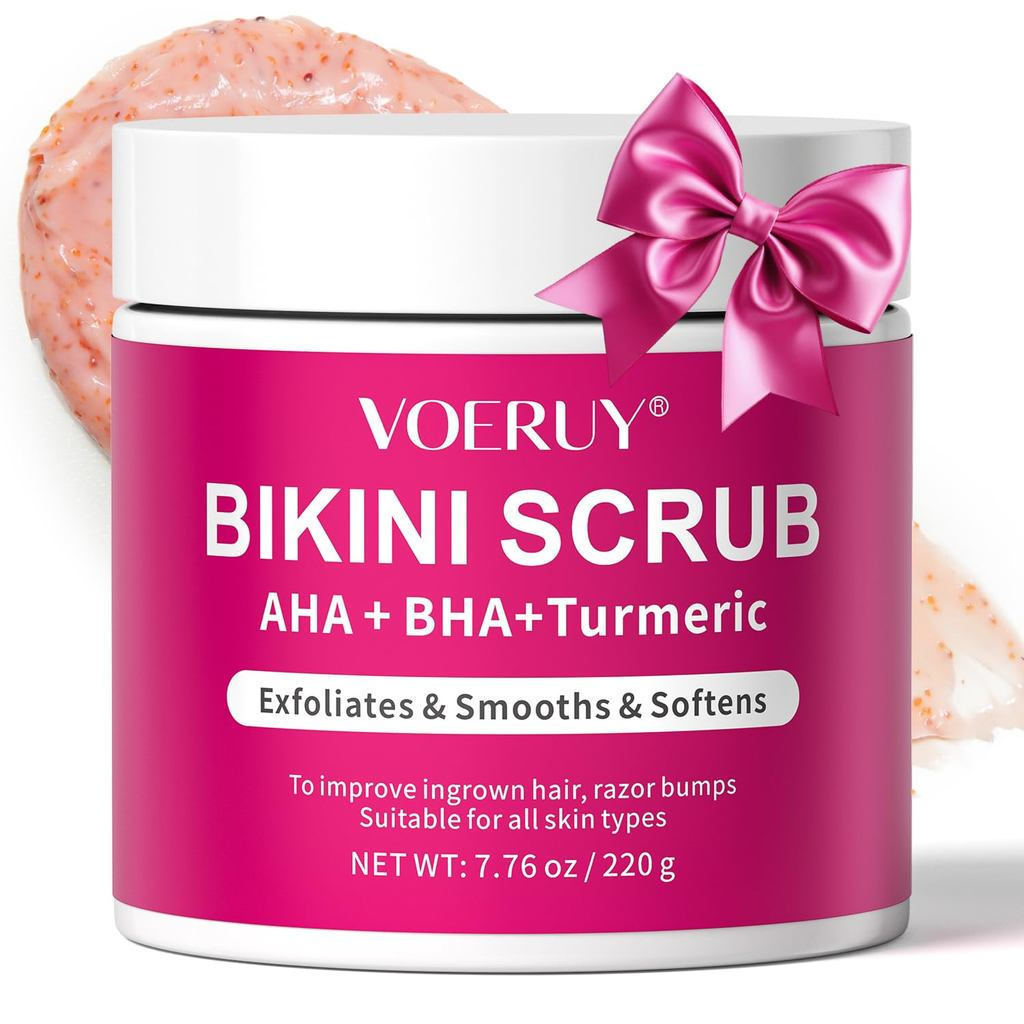 BikiniAreaExfoliatorwith10% AHA + BHA & Nghệ, IngrownHair & RazorBumpsforBikiniUnderarmArea, Dưỡng Ẩ