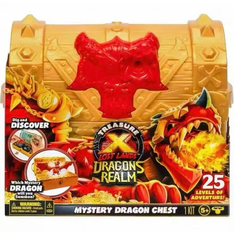 Đảm bảo chính hãng Treasure X Treasure X Treasure Hunt Dragon Treasure Ngực Flying Dragon Dinosaur