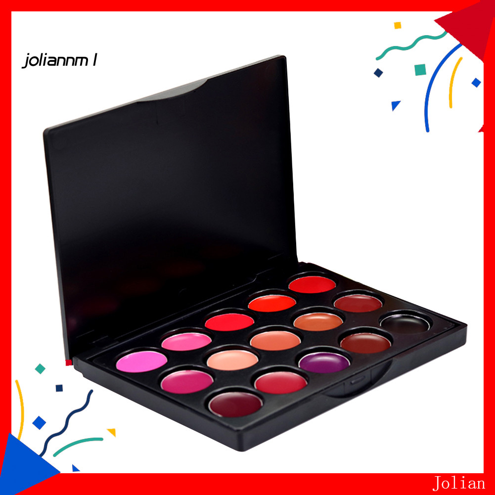 [JM] 15 Màu Mini Nữ Mỹ Phẩm Thời Trang Lip Gloss Shimmers Son Môi Lâu Dài