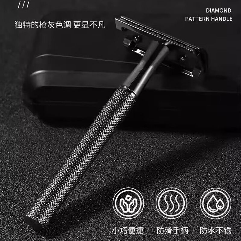 German Precision-engineered High-end Manual Razor for Men, Premium Stainless Steel Vintage Shaving R