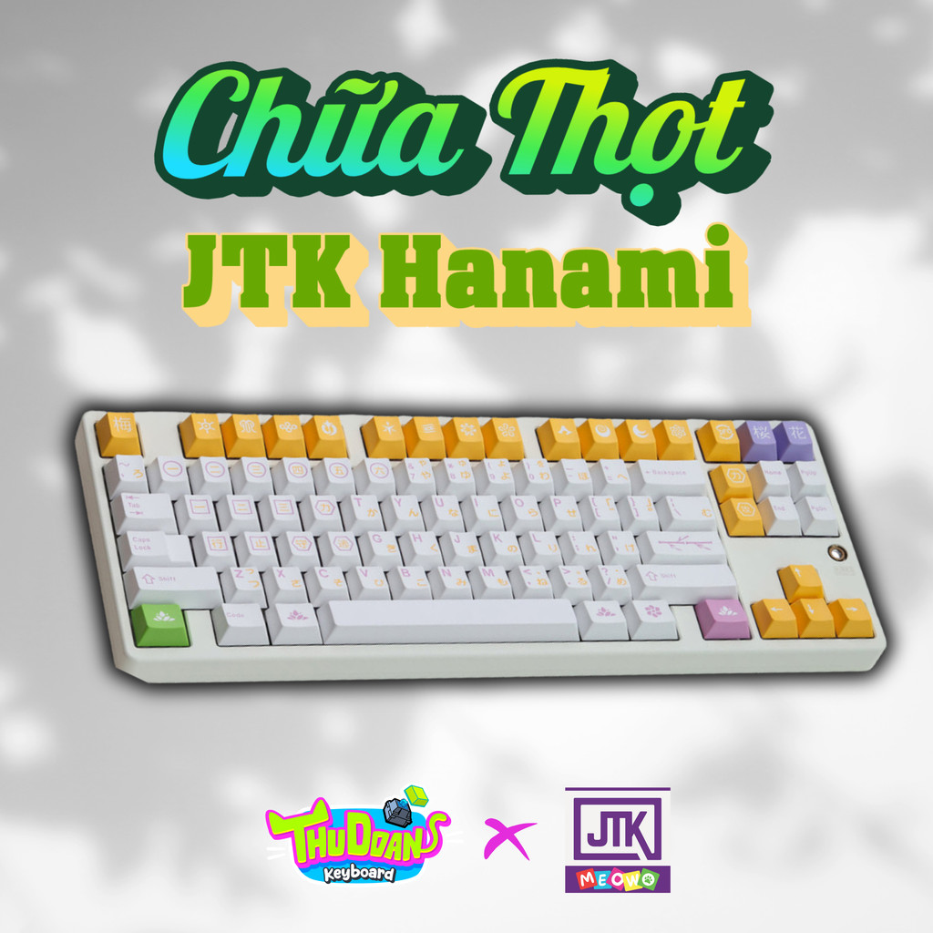[JTK Hanami] Chữa Thọt | NÚT LẺ Keycap JTK Profile Cherry | Chất Liệu ABS Double Shoots | Keycap JTK