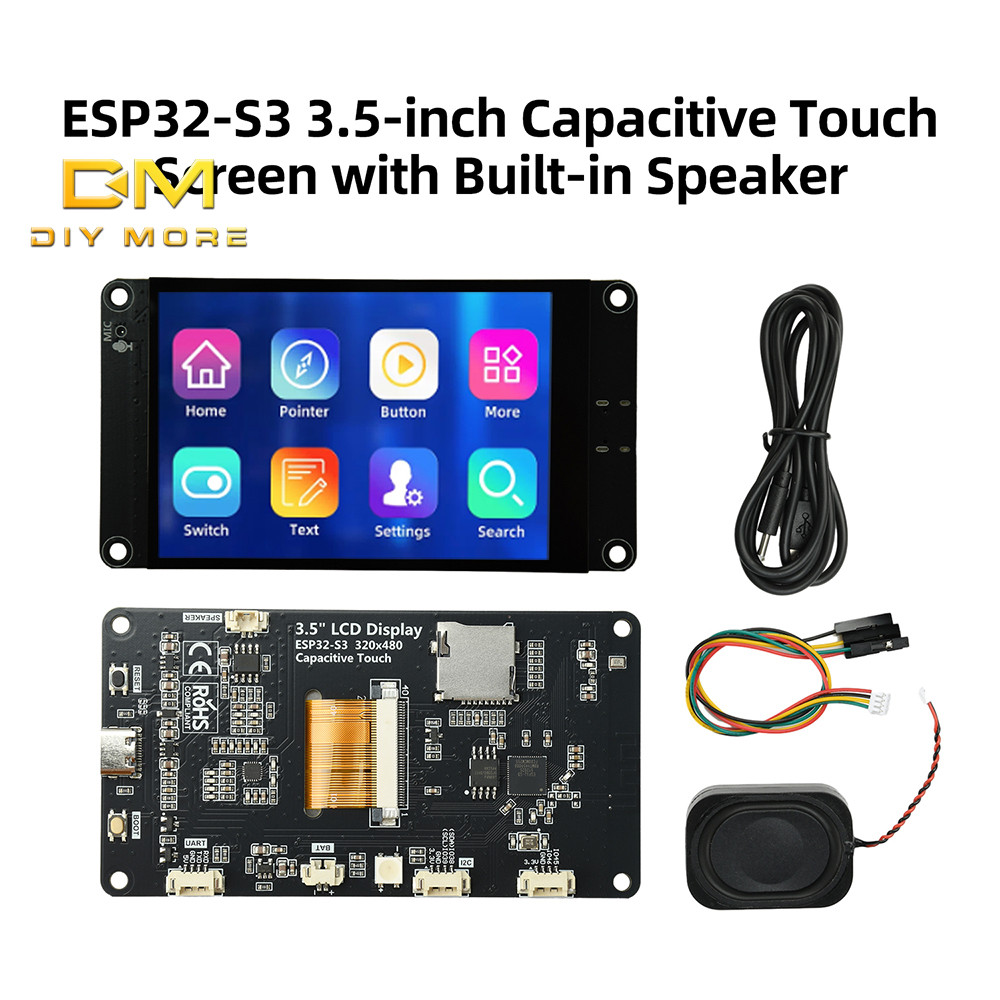 DIYMORE ESP32-S3 Bảng phát triển WiFi & Bluetooth 3,5 inch Màn hình thông minh có hỗ trợ màn hình cả