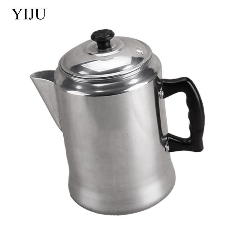 Nhôm DIY Expresso Coffee Percolator Cappuccino Pot Latte Maker 3L Bạc