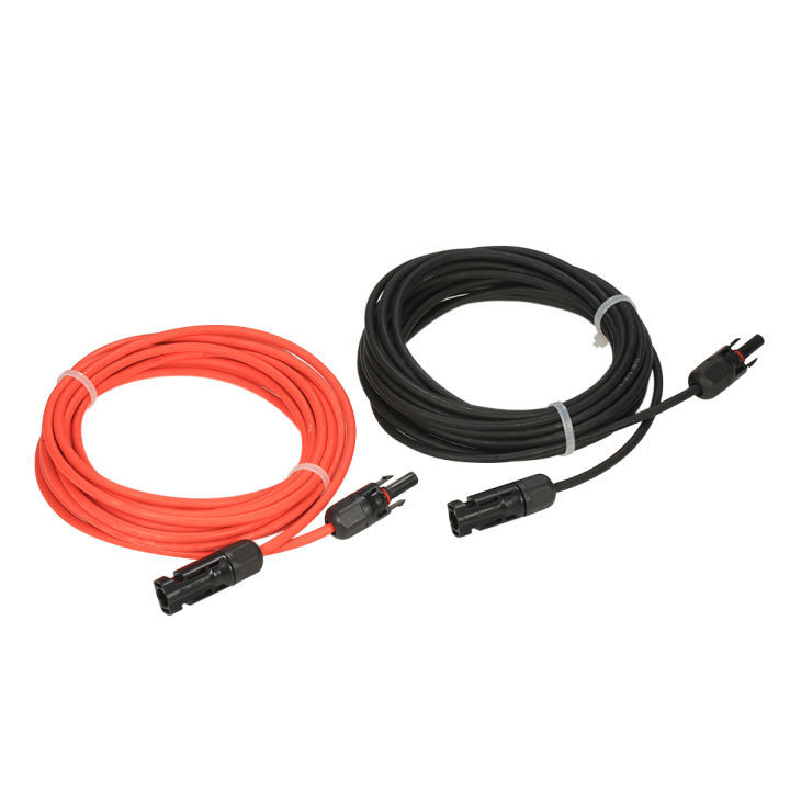 1Pair Black & Red , 10/20/30 Feet Solar Panel Extension Cable Wire with MC4 Female and Male Connecto