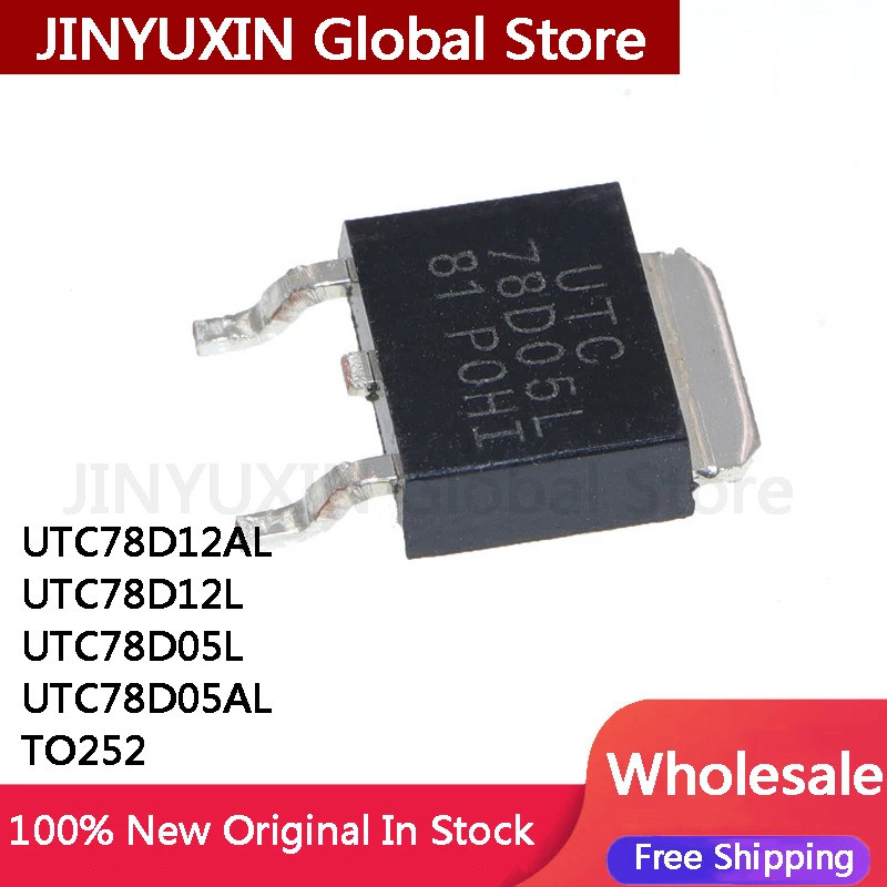 5 Cái UTC78D12AL 78D12AL UTC78D12L 78D12L UTC78D05L 78D05L UTC78D05AL 78D05AL TO252 IC Chipset Còn H