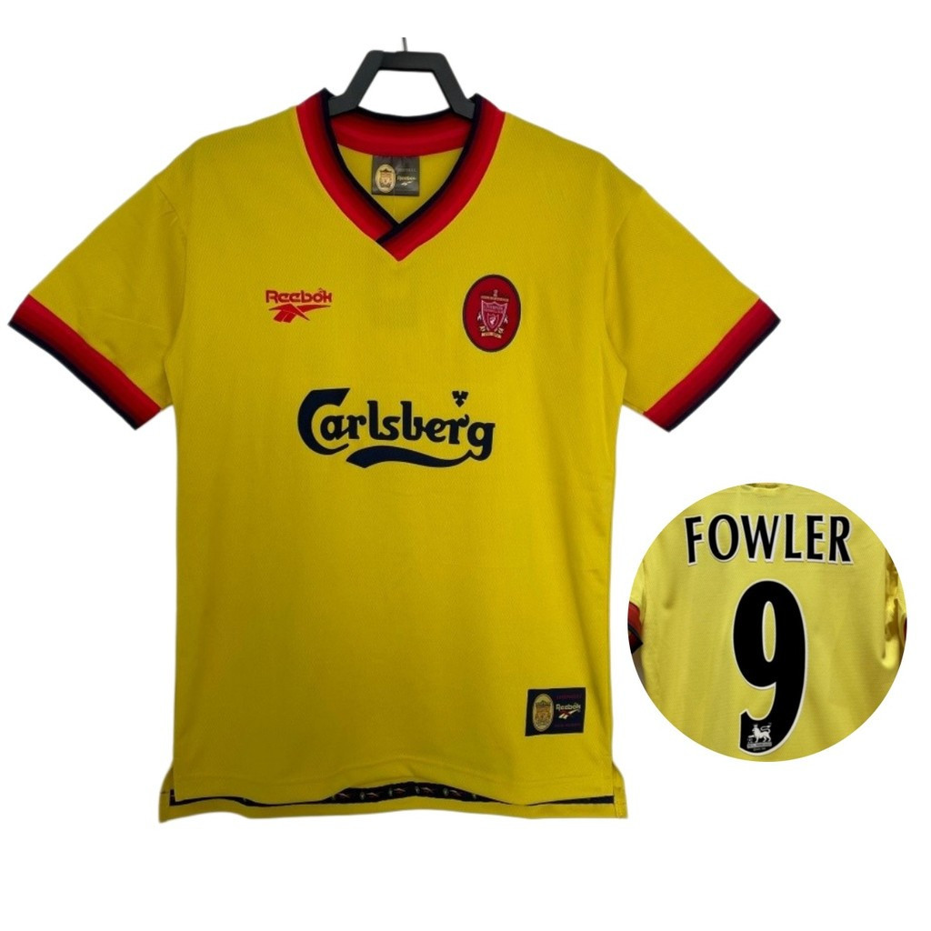 Áo đấu bóng đá sân khách Liverpool phiên bản cổ điển 1998 / 99 #9 FOWLER